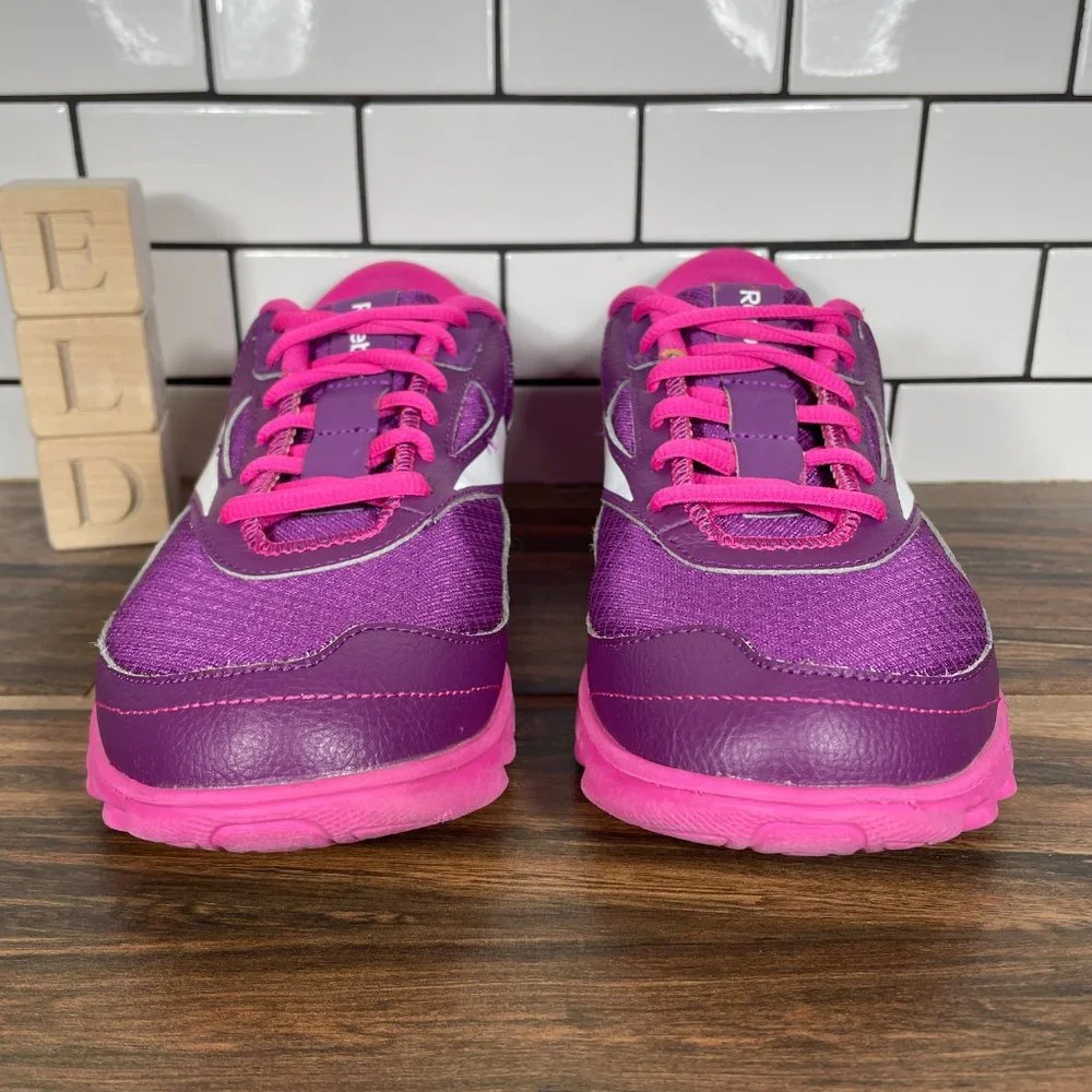 Reebok Yourflex Youth Girl's Size 5.5 Shoes Purple Pink Trainers Sneakers
